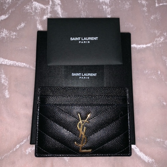 Yves Saint Laurent Handbags - YSL Quilted Textured Cardholder 💕